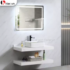 Bộ Bàn Đá 2 Tầng Kích Thước 80cm - Lavabo Đặt Bàn FORLER