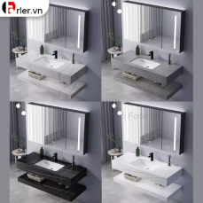 Bộ Bàn Đá 2 Tầng Âm - Tủ Gương FORLER