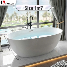 Bồn tắm nằm Oval nhựa Acrylic Forler T01 1m5 – 1m7