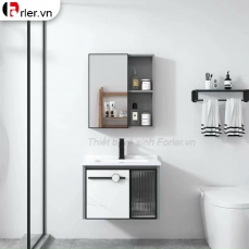 Bộ Tủ Nhôm Aluminium Chậu Lavabo Và Tủ Gương Forler
