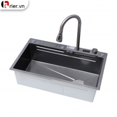 Bồn Rửa Chén 2 Phím Có Hộc Dao Và Hiển Nhiệt Forler