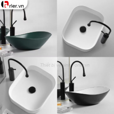 Vòi Lavabo Cổ Ngỗng 2 Kích Thước Nóng Lạnh FORLER