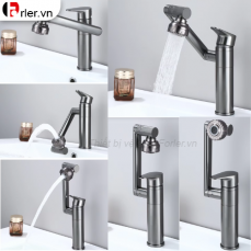 Vòi Lavabo Xoay 360 2 Kích Thước 20cm & 30cm FORLER