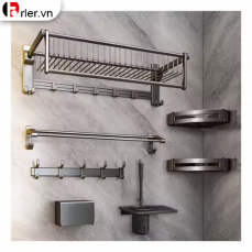 Combo Phụ Kiện Phòng Tắm Nano Xám FORLER