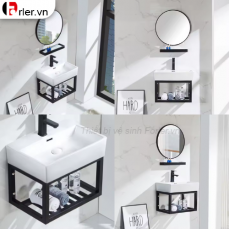 Tủ Phòng Tắm Khung Nhôm Inox Đơn Giản FORLER