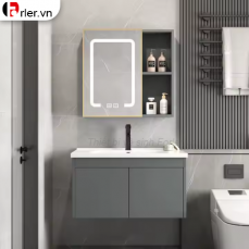 Tủ Nhựa Lavabo PVC Mặt Sứ Âm FORLER