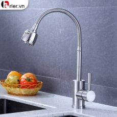 Vòi Chén Nóng Lạnh Cần Dẻo, Đầu Vòi Tăng Áp (VRC09) Forler