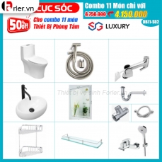 Combo 11 món thiết bị phòng tắm Forler  CB-FLTBVS03