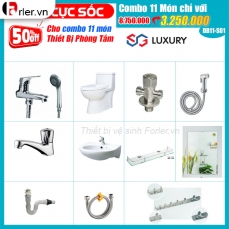 Combo 11 món thiết bị phòng tắm Forler CB-FLTBVS04
