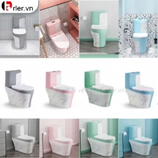 Bồn Cầu 1 Khối Sọc 2 Màu Cao Cấp FORLER