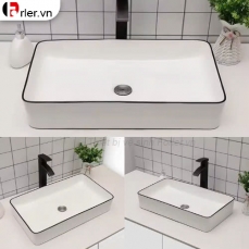 Lavabo Đặt Bàn Chữ Nhật Lớn FORLER