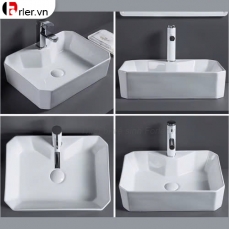 Lavabo Chữ Nhật có Để Vòi FORLER