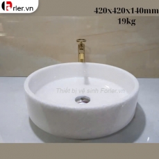 Lavabo Tròn Đá Vát Lòng FORLER