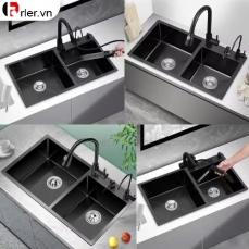 Chậu Rửa Chén 2 Hộc Lệnh Inox FORLER