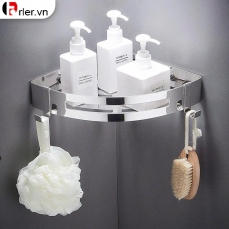 Kệ Góc Lỗ Treo Tường Inox - 1 TẦNG FORLER