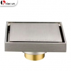 Phễu Sàn Vuông 10x10 Inox 304 Mờ FORLER