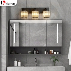 Tủ Gương Lavabo Nhựa 3 Cánh Led PVC Đặc FORLER