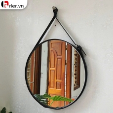 GƯƠNG TRÒN DÂY DA ĐEN FORLER