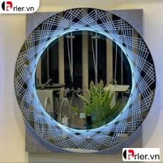 GƯƠNG LED TRÒN HOA VĂN 60X60cm FORLER