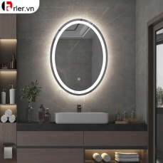 GƯƠNG OVAL ĐÈN LED CẢM ỨNG KT 70X50cm FORLER