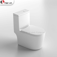 Bồn Cầu Một Khối Trắng Sứ FL-BCMK38 Forler