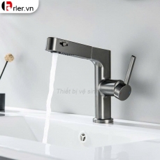 Vòi Nóng Lạnh Dây Rút Xám Nano Sơn Tĩnh Điện (FL-VLVB52) Forler