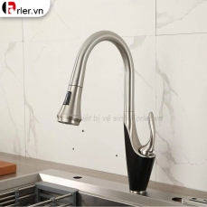 Vòi Rửa Chén Rút Dây Đồng Thau Mờ (VRC40) Forler