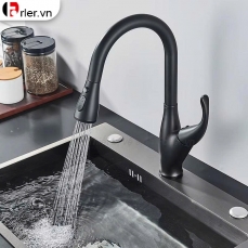 Vòi Rửa Chén Bát Nóng Lạnh Dây Rút Nano Sơn Tĩnh Điện (VRC46) Forler