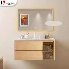 Bộ Tủ Lavabo Gương Đèn Led Nhựa PVC Forler 
