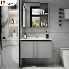Bộ Tủ Nhôm Hợp Kim Chậu Lavabo Và Tủ Gương (TLVB33) 