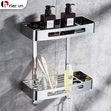 Kệ Treo Tường Thẳng 2 Tầng INOX 304 FORLER