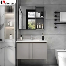 Bộ Tủ Nhôm Aluminium Cao Cấp Chậu Lavabo Và Tủ Gương Forler