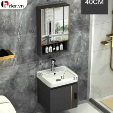 Bộ Tủ Nhôm Hợp Kim Mini Full Xám Forler