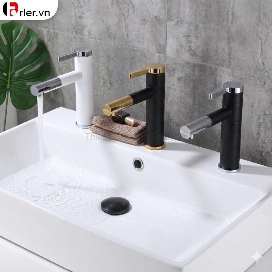 Vòi Lavabo Tròn 20cm & 30cm Nóng Lạnh Forler 