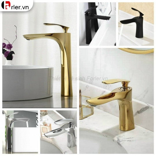 Vòi Lavabo Hình Chiếc Lá Nóng Lạnh Forler