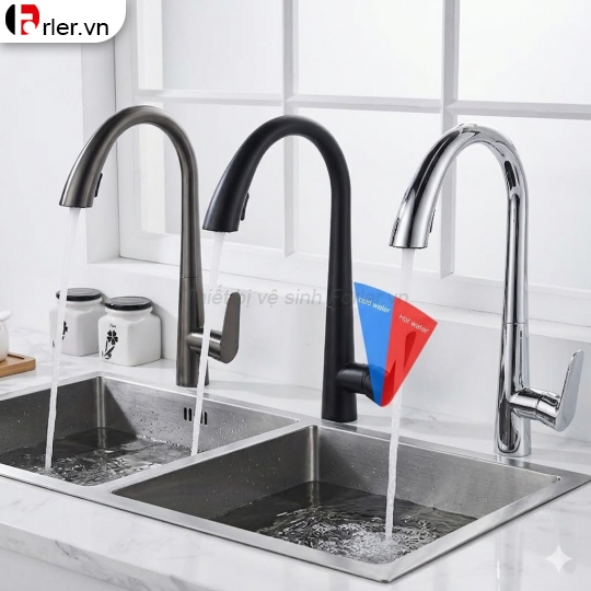 Vòi Rửa Chén Dây Rút Nóng-Lạnh (VRC05) Forler
