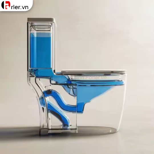 Bồn Cầu Một Khối Trắng Sứ FORLER