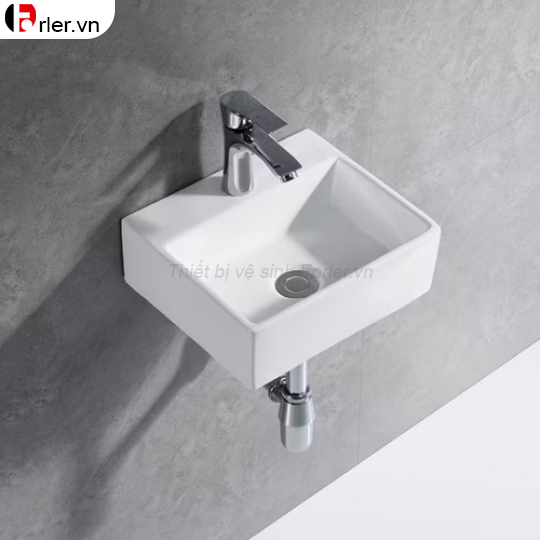 Chậu Lavabo Vuông Treo Tường FORLER