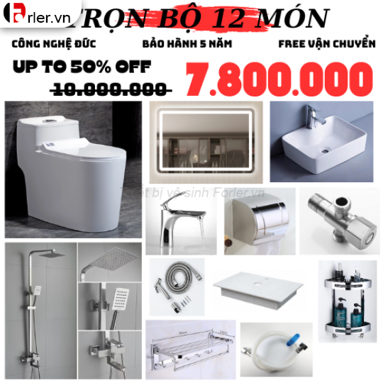 Combo trọn bộ 1 món thiết bị vệ sinh CB-LSVS06