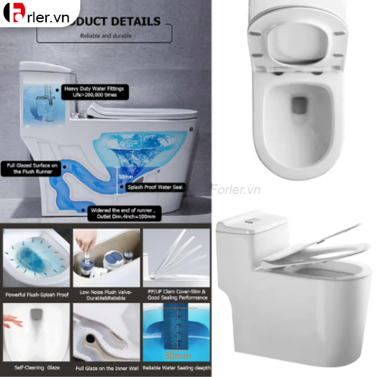Bồn Cầu Một Khối BC23 FORLER