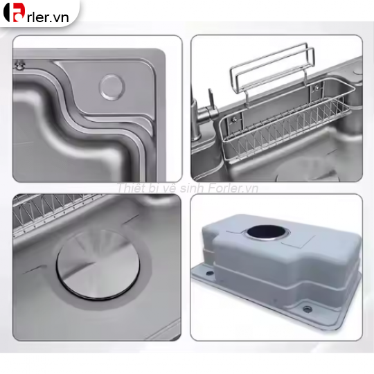 Chậu Rửa Chén 1 Hộc Inox 304 CRC09 FORLER