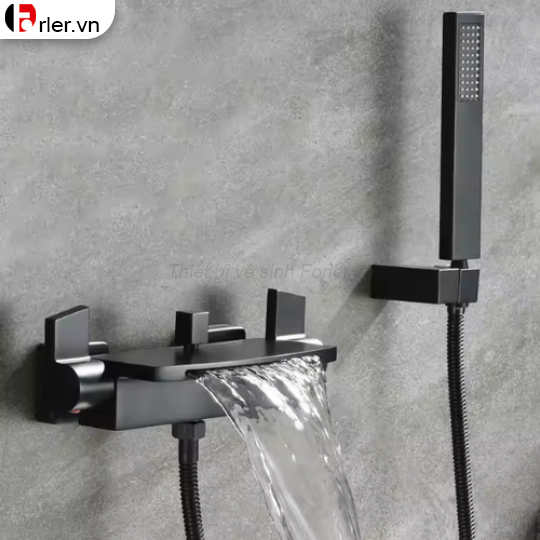 Sen Bồn Tắm Màu Đen Dạng Thác FORLER