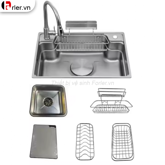 Chậu Rửa Chén 1 Hộc Inox 304 CRC09 FORLER