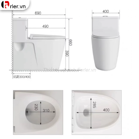 Bồn Cầu Thông Minh 001 FORLER
