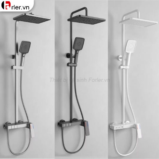 Sen Cây 3 Phím Đồng Thau Sơn Tĩnh Điện Xám FORLER