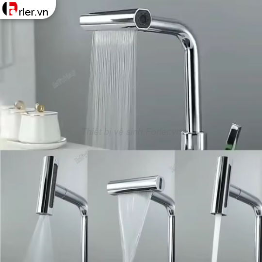 Vòi Rửa Chén Lạnh Đồng Thau Mạ Crome FORLER