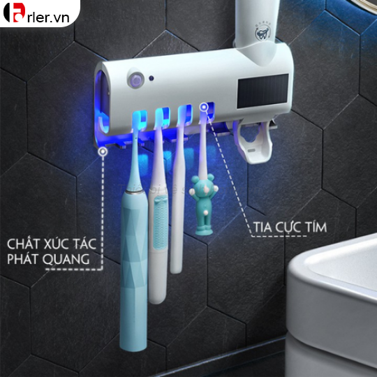 Giá treo bàn chải đánh răng khử khuẩn tia UV – Công nghệ Châu Âu FORLER