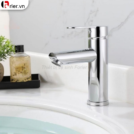 Vòi Lavabo Điếu Tròn Nóng Lạnh 20cm & 30cm Cao Cấp Forler 