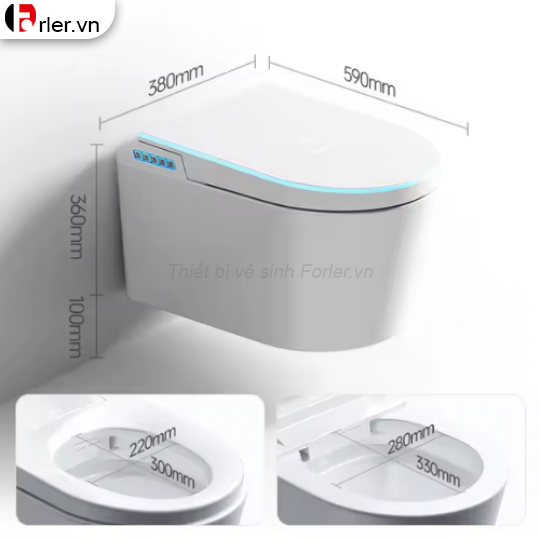 Bồn Cầu Treo Tường Thông Minh Mã 05 FORLER