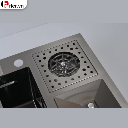 Chậu Rửa Chén Nano Xám Đen Có Bàn Chờ FORLER